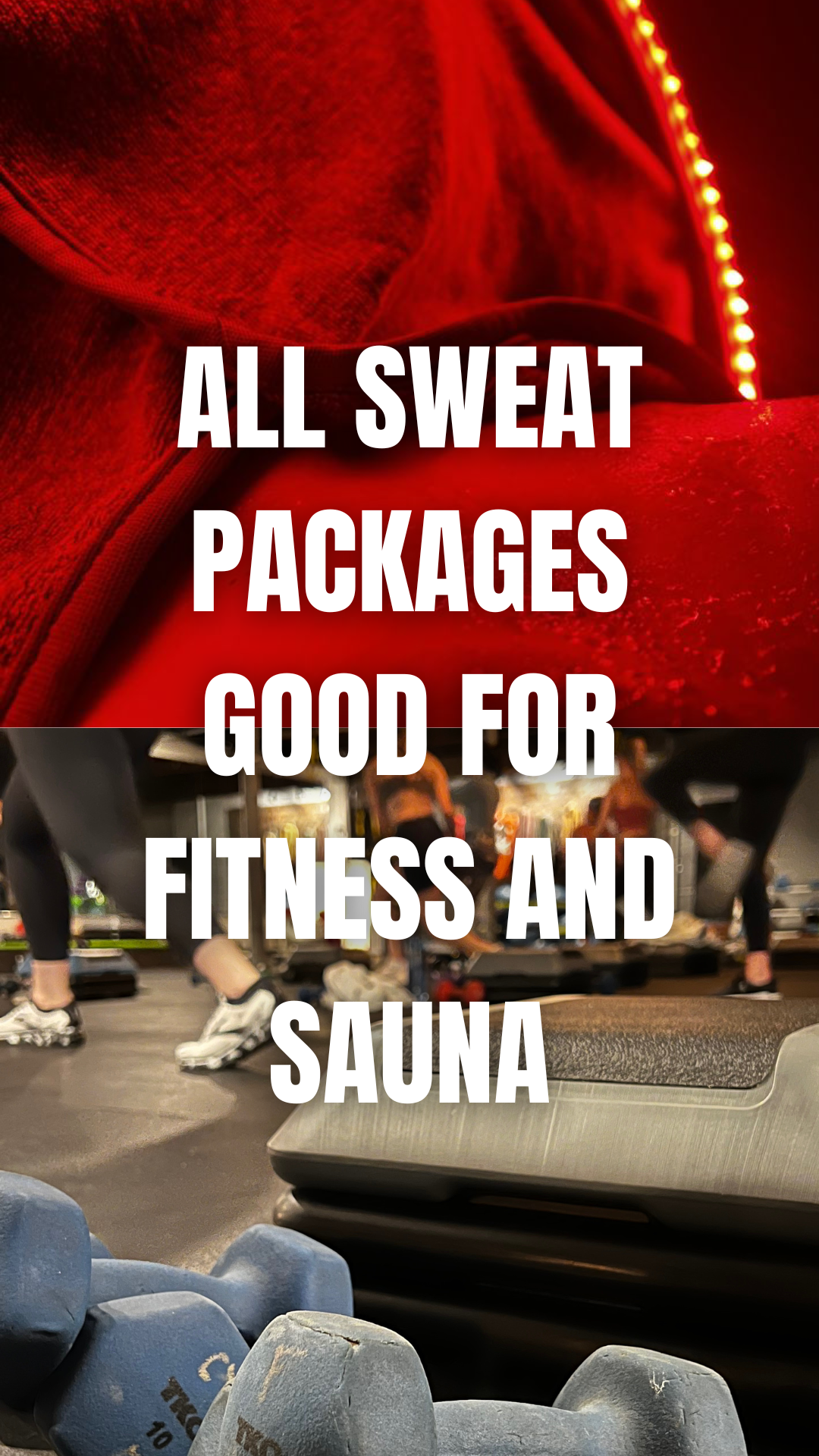 ALL SWEAT PACKAGES GOOD FOR FITNESS AND SAUNA Health and Fitness Workouts